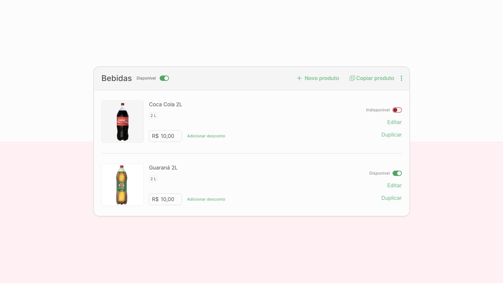 Meus produtos não aparecem, o que pode ser?